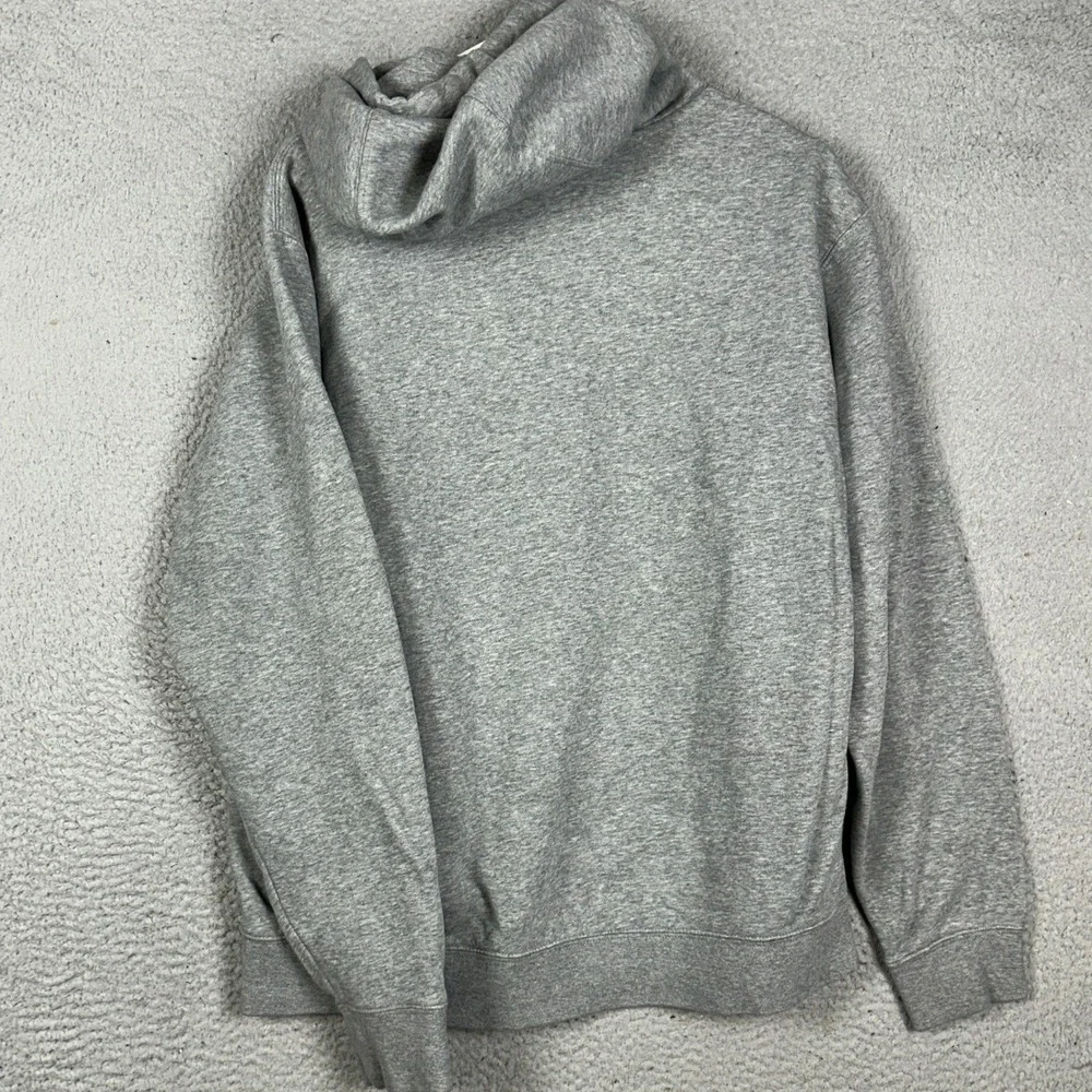Nike Sportswear Club Hoodie Mens Large Grey Fleece Pullover Sweatshirt Pockets